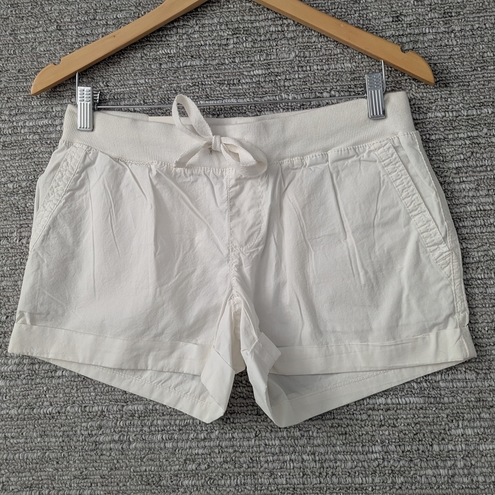 NWT - Joe Fresh Women's White Cargo Shorts with Drawstring Waist